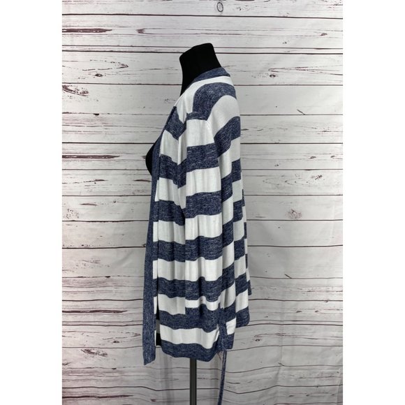 Faded Glory Women Blue White‎ Cardigan Sweater - Picture 5 of 8